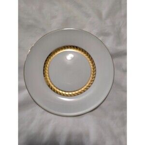 Retroneu 491B Imperial Gold Saucers 22K Gold Band Set of 5